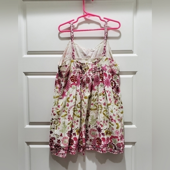 LIBERTY OF LONDON TARGET PINK FLORAL TANK TOP SLEEVELESS BLOUSE GIRLS SIZE LARGE - Picture 2 of 14